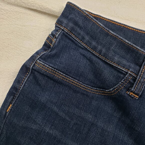 Banana Republic Dark Wash Blue Jeans Size 28/6 Skinny Leg Low Rise Stretch Y2K - Picture 5 of 16